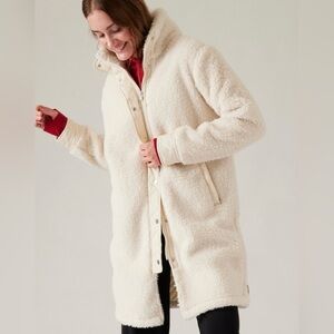 Women's Cream Teddy Coat